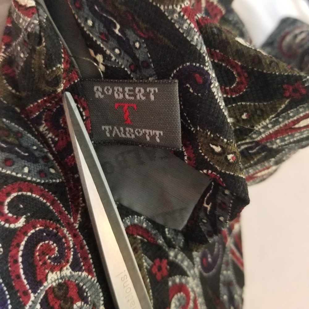 Robert Talbott for Cleghorns Mens Silk Tie - Picture 4 of 5